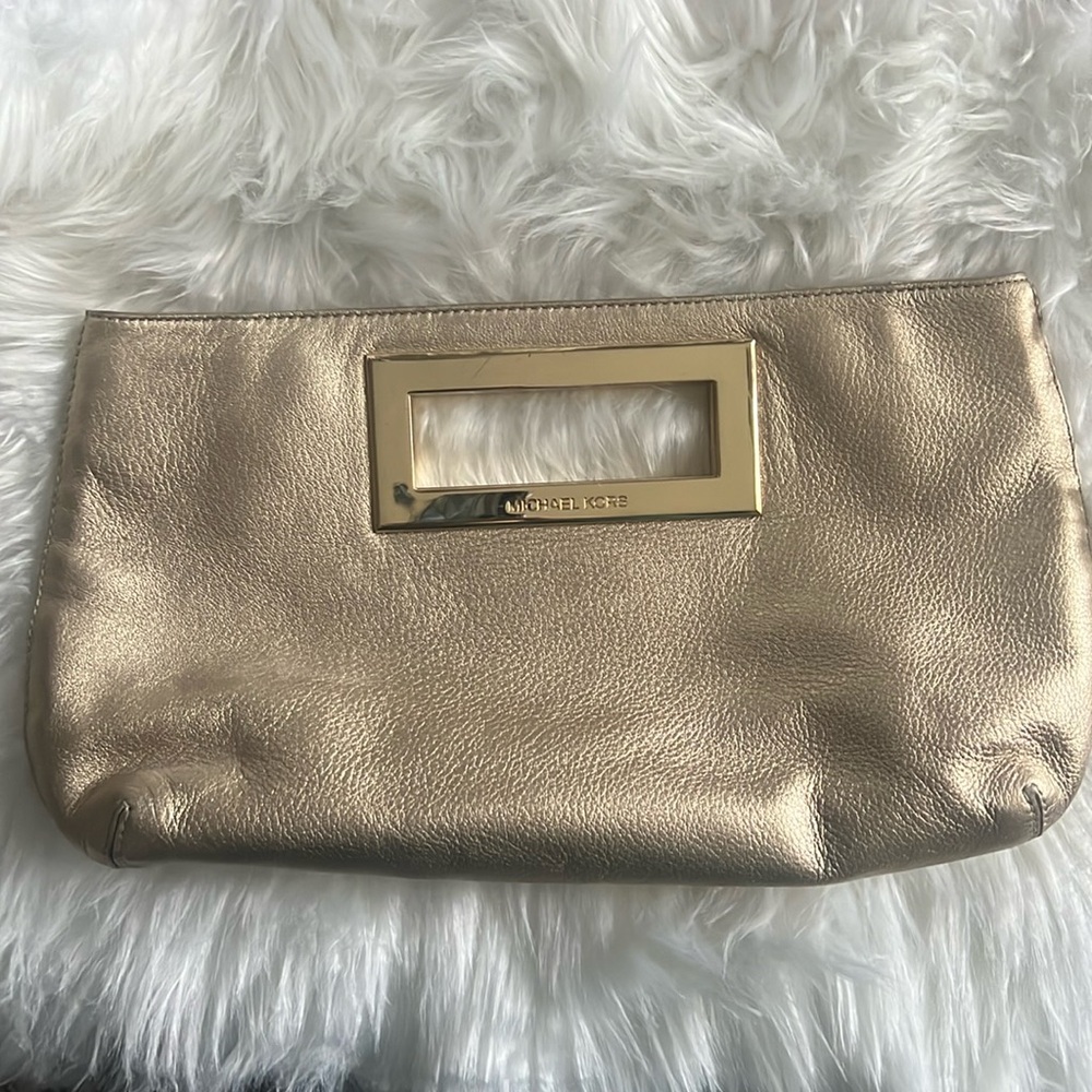 Michael Kors Gold clutch